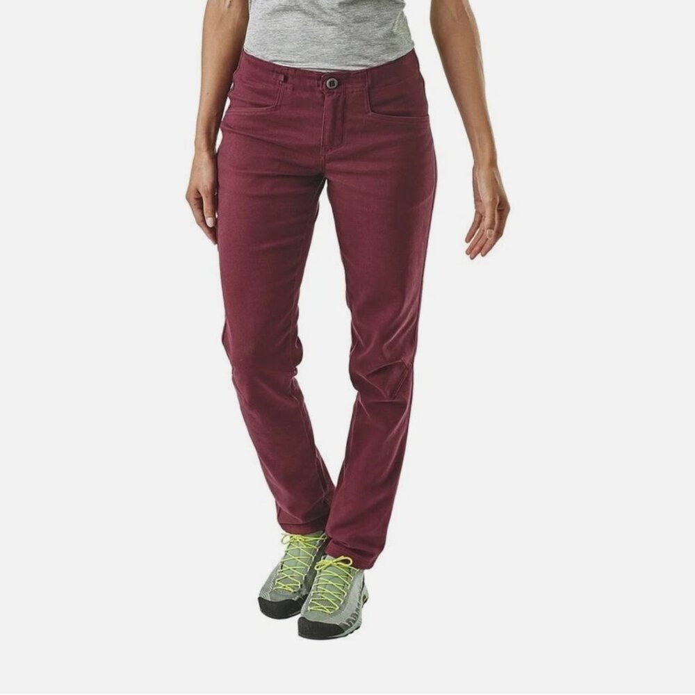 Patagonia Women's Escala Climbing Pants, Burgundy, Size 6